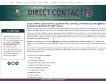 Tablet Screenshot of directcontactpr.com
